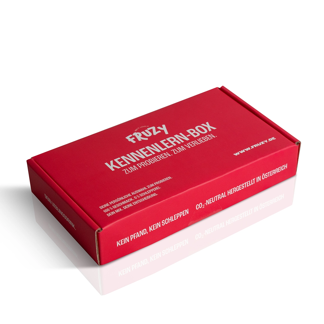 Fruzy Kennenlernbox aus Österreich – nachhaltiges Fruchtsirup-Probierpaket zum Testen